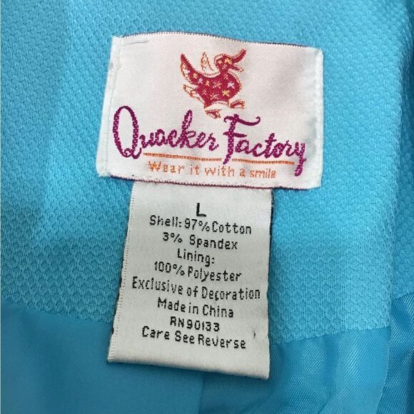 Quaker Factory Sequin Single Button Blazer Size Large - Picture 10 of 11